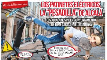 Los patinetes eléctricos, la "pesadilla" de Alcalá