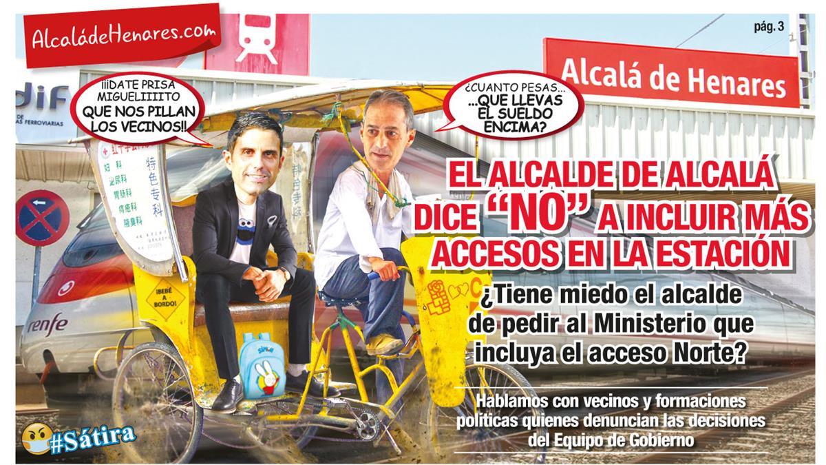 El alcalde de Alcalá dice "NO" a incluir más accesos en la estación