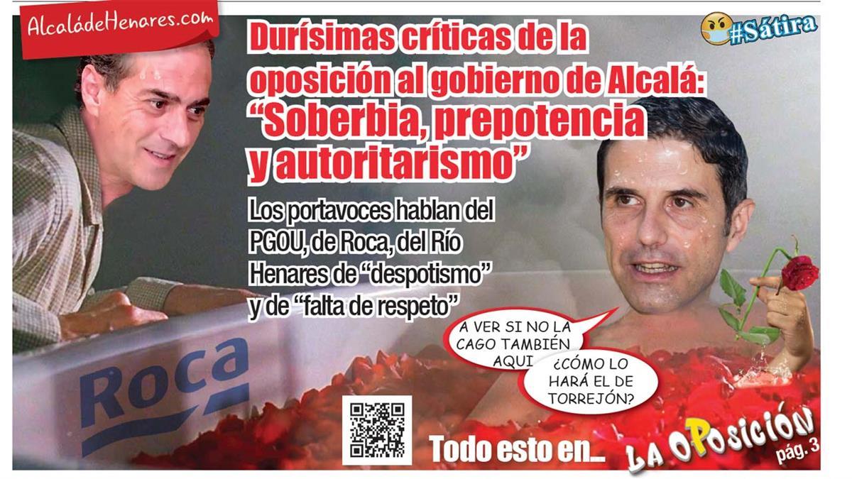 Durísimas críticas de la Oposición al Gobierno de Alcalá: "Soberbia, prepotencia y autoritarismo"