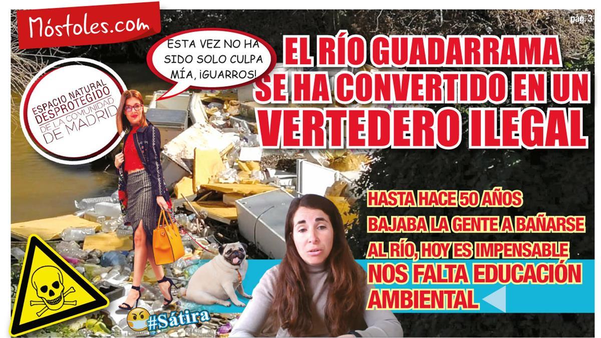 El río Guadarrama se ha convertido en un vertedero ilegal