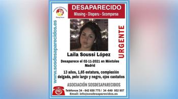 Se busca a Laila Soussi López, de 13 años