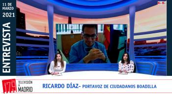 El portavoz de Ciudadanos Boadilla, Ricardo Díaz, critica el lenguaje “prebélico” del alcalde del municipio en redes sociales
