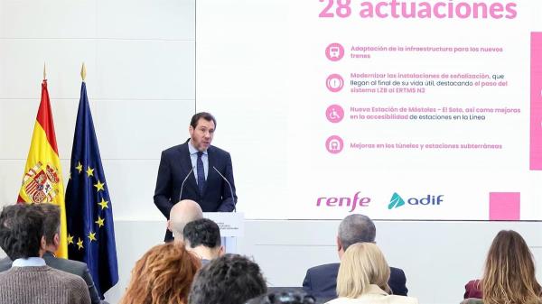 Óscar Puente anuncia una inversión de 1.350 millones para modernizar la línea C-5 de Cercanías Madrid