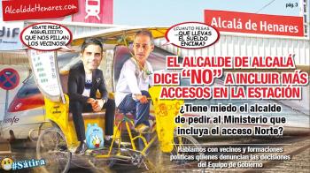 El alcalde de Alcalá está decidido a no solicitar a Adif la inclusión del acceso norte