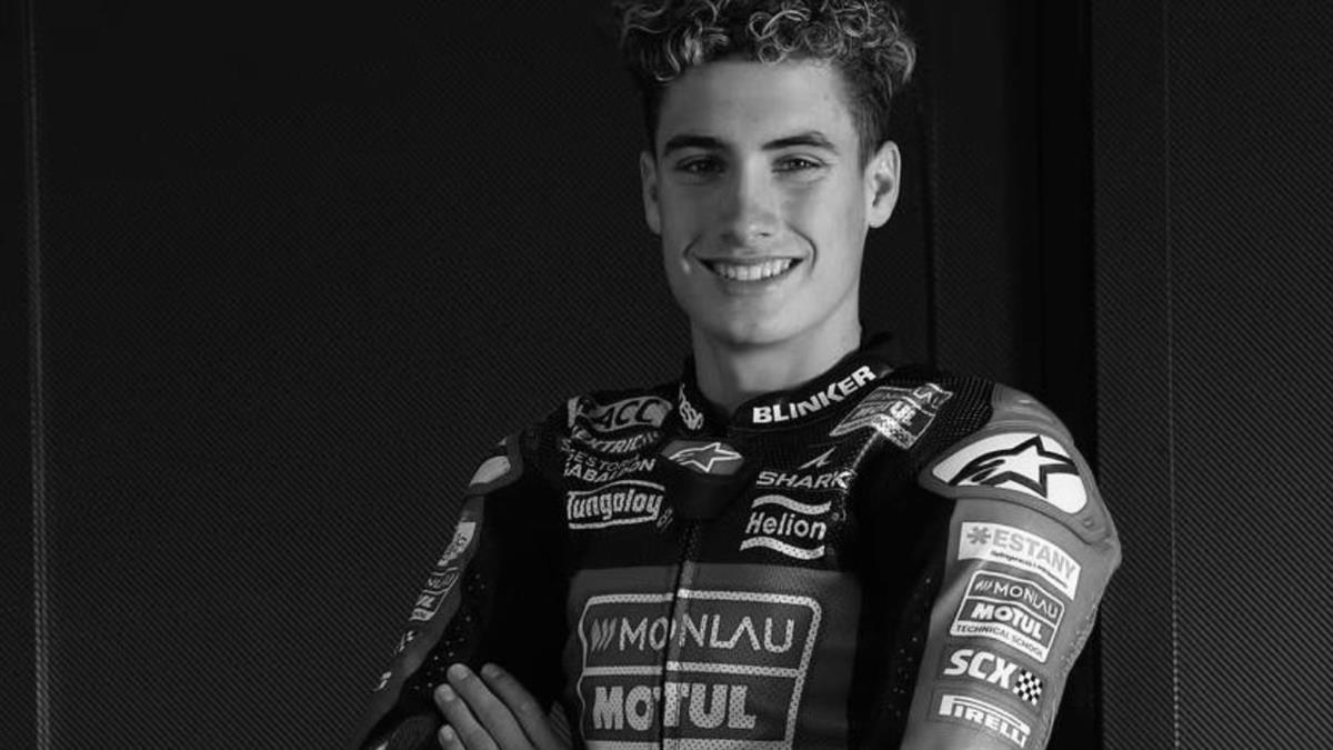 El joven ha sufrido un accidente durante el entrenamiento en MotorLand Aragón