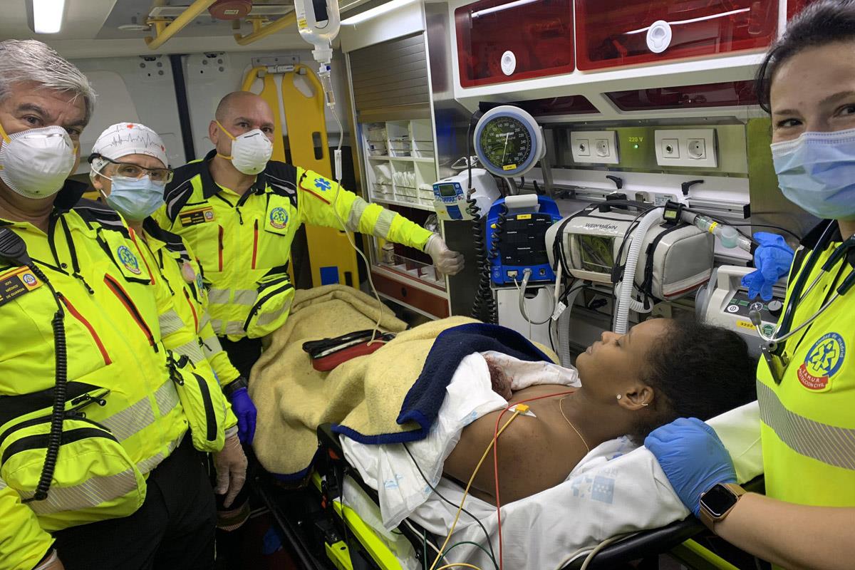 Cuando llegaron los servicios de emergencias únicamente tuvieron que cortar el cordón