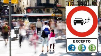 El 35% de los coches que penetran en las zonas de bajas emisiones de Madrid, no tienen etiqueta