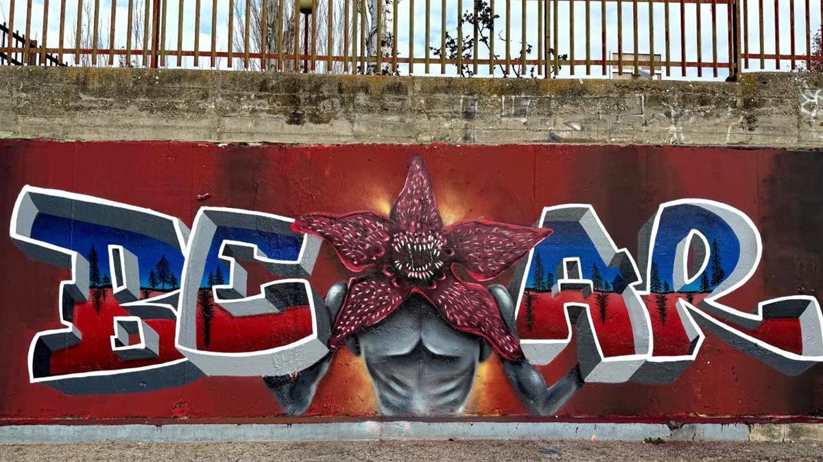 Jóvenes mejoreños han realizado una pintura en el marco del proyecto 'Muros libres'