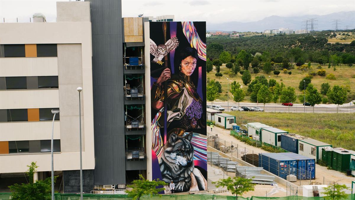 Un mural de 130 metros del artista Uriginal