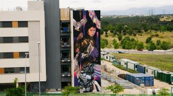 Un mural de 130 metros del artista Uriginal