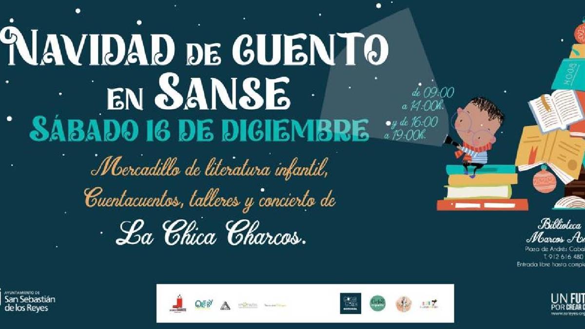 El sábado 16 de diciembre, durante todo el día, habrá actividades y mercadillo literario para el enriquecimiento cultural en familia