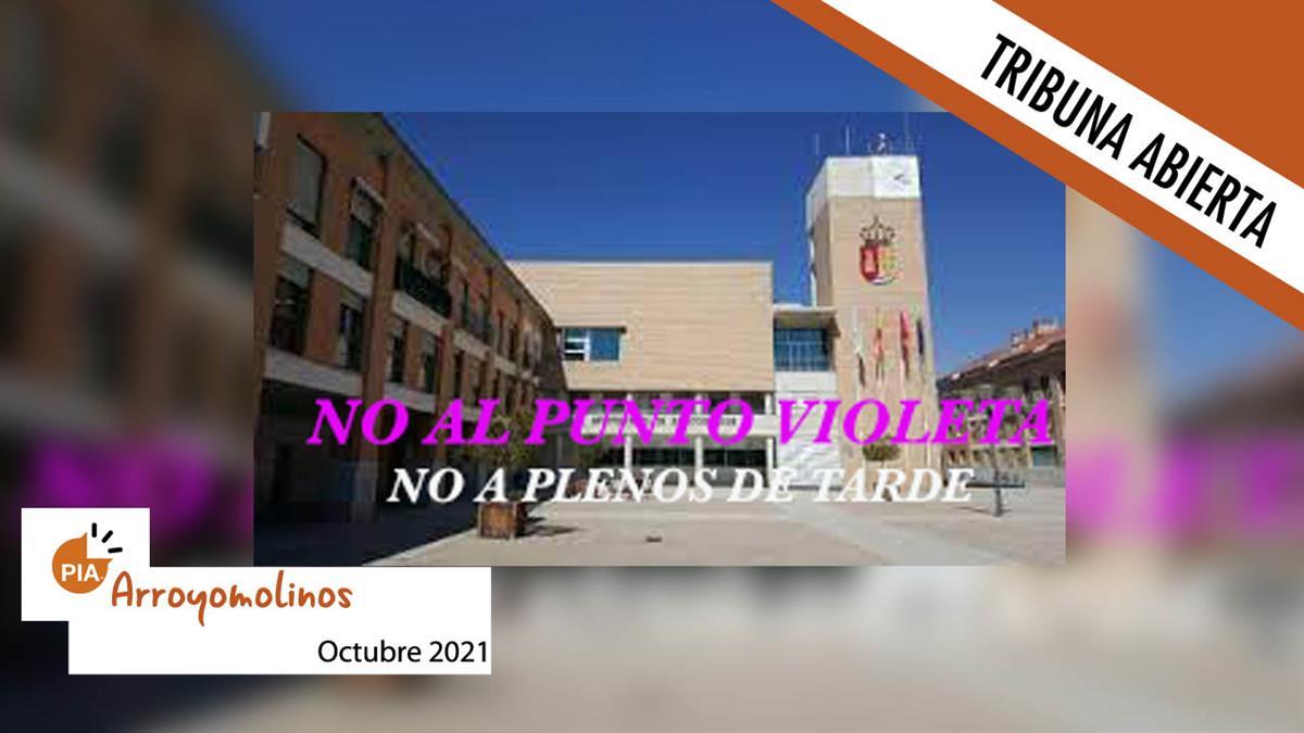 No a la celebración de plenos por la tarde y no al Punto Violeta