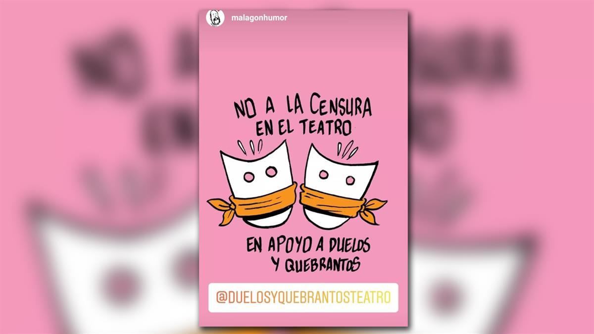 Vecinos de la ciudad se unen para protestar contra la decisión que tomó Susana Ropero al cesar una obra de teatro de 'Duelos y Quebrantos'
