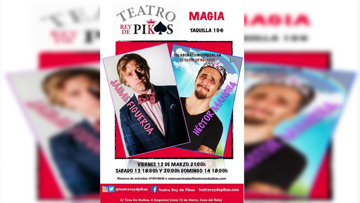 Descubre la programación para este fin de semana del Teatro Rey de Pikas