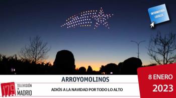 Luces iluminando la noche han puesto el cierre a la Navidad