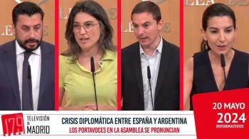 Los portavoces de los grupos parlamentarios en la Asamblea de Madrid se pronuncian sobre este asunto