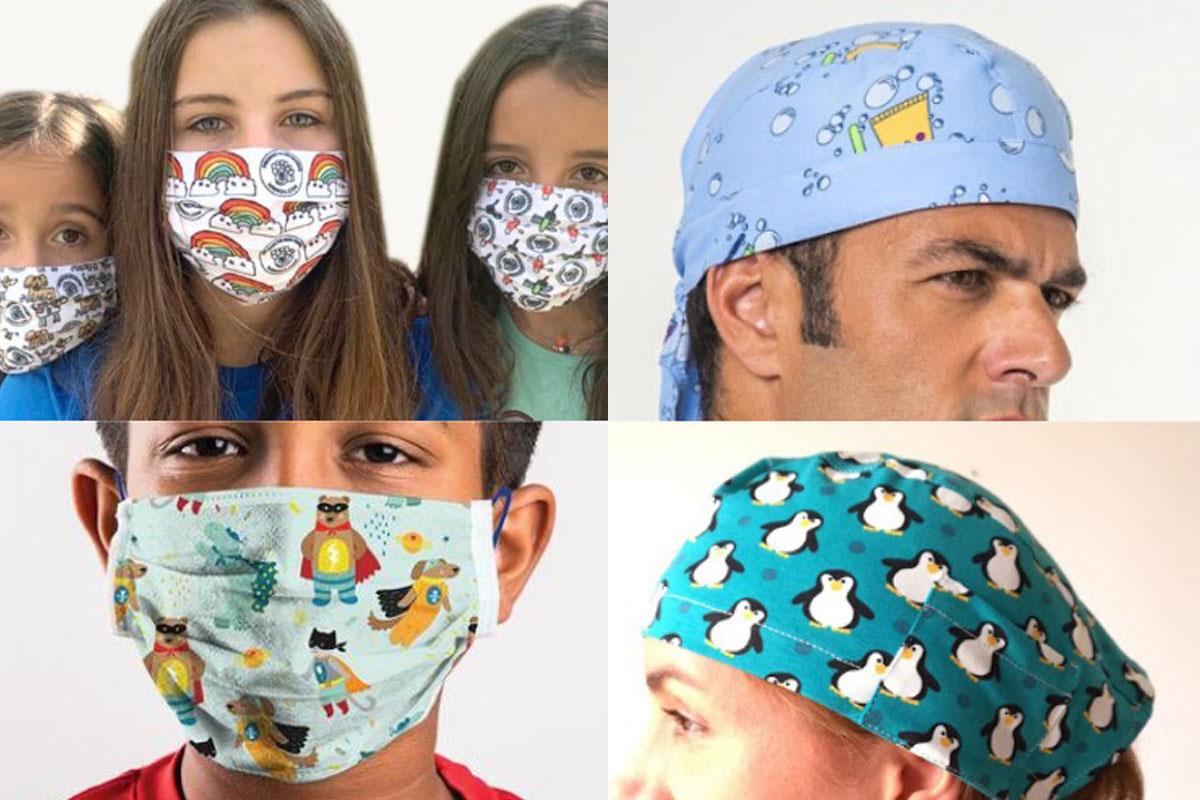 La venta de las mascarillas y gorros está orientada a ayudar a la acción social de la Parroquia de Santo Tomás de Villanueva