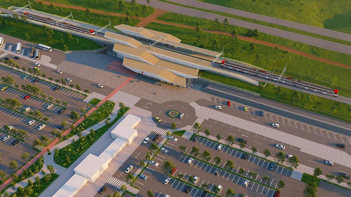 Contará con una cubierta escalonada en tres alturas para favorecer su integración con el entorno, la entrada de luz natural y resguardar a los viajeros