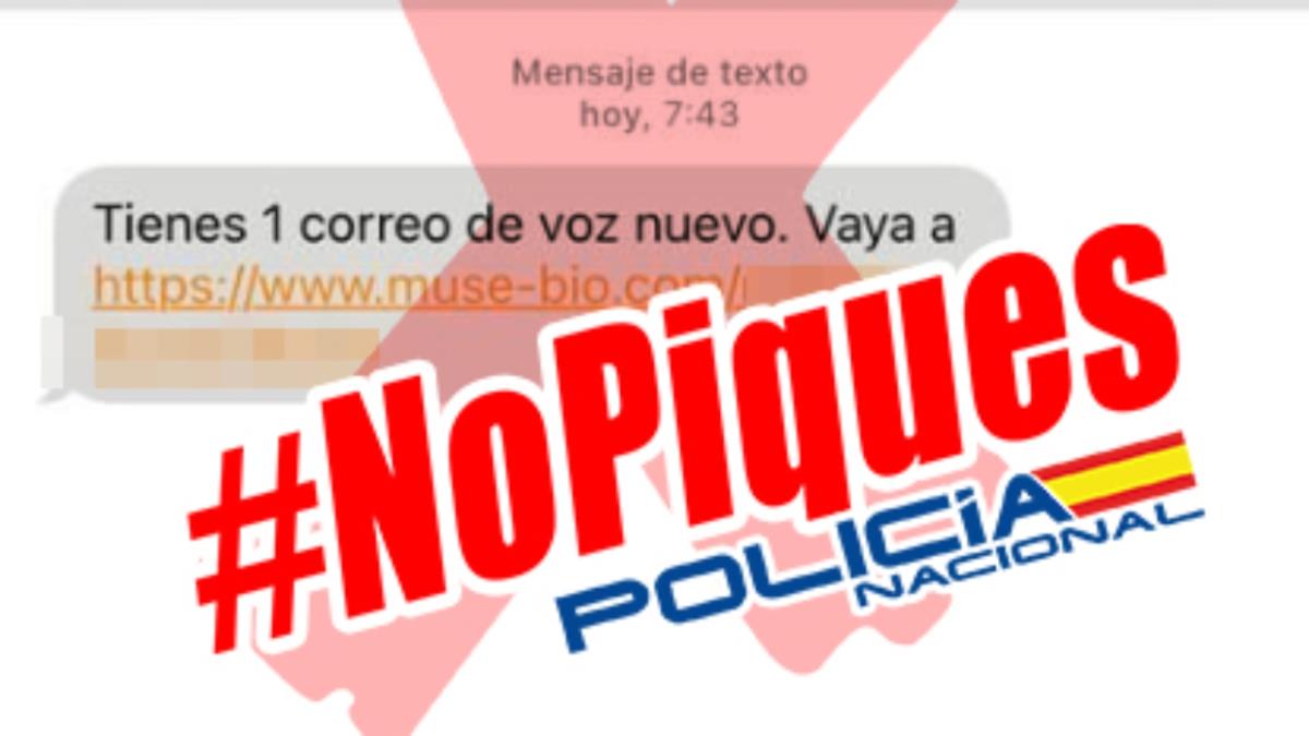 La Policía Nacional ha informado de una nueva estafa vía mensaje de texto 