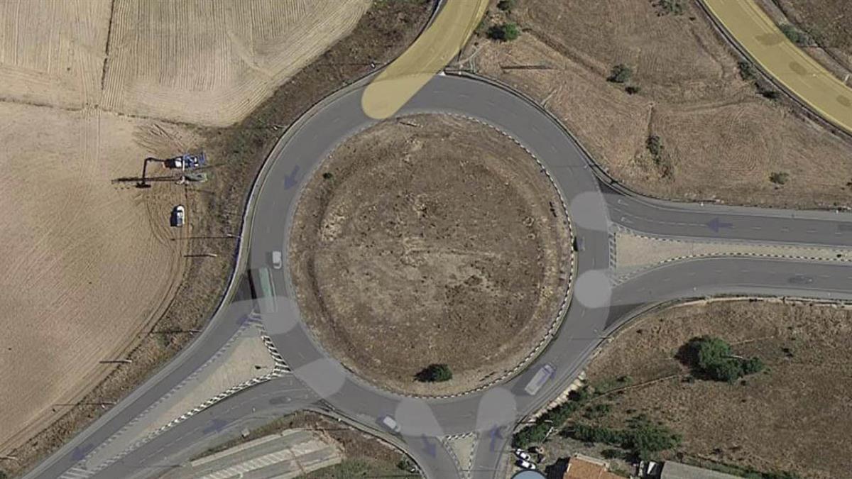 Arrancan los trabajos de embellecimiento de la rotonda que une Griñón y Serranillos del Valle con la M-404, la M-415 y la M-407