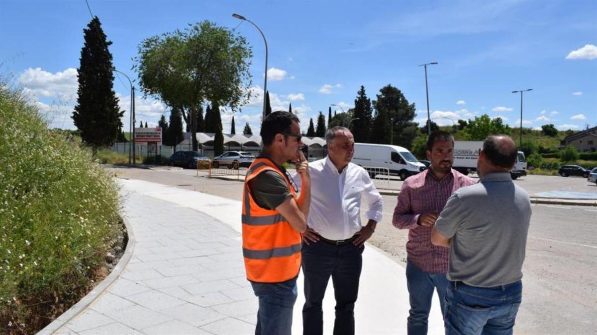 El regidor ha supervisado la evolución de las obras del Barrio Buenavista y Avda. Europa.