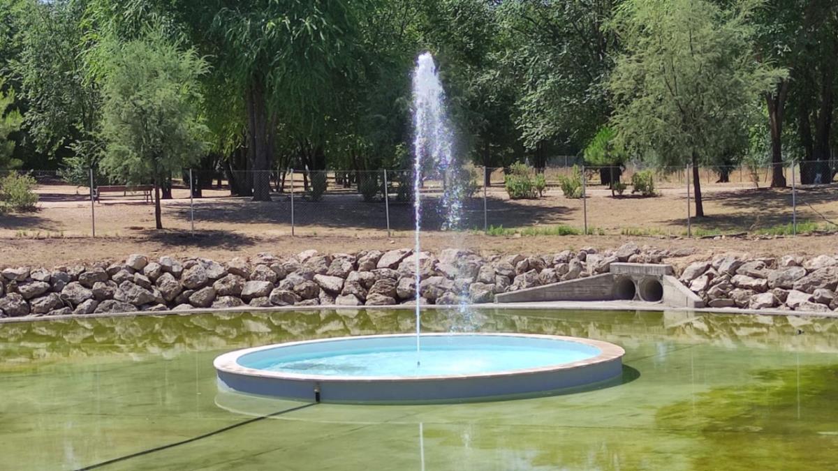 Una de las actuaciones más recientes es la puesta en funcionamiento del géiser del estanque de tormentas de Espartales Norte.