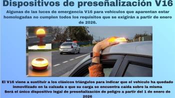 El Ayuntamiento lanza una campaña informativa ante la obligatoriedad en 2026 de llevar las nuevas luces V16 homologadas