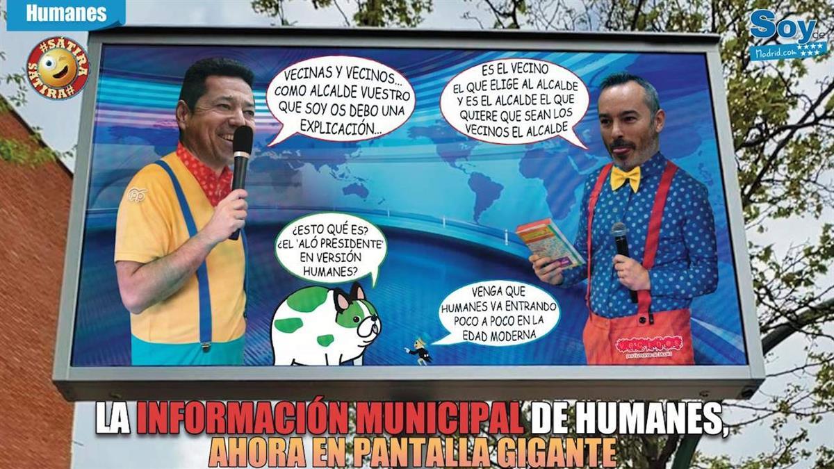 El Ayuntamiento ha instalado pantallas en las entradas del municipio para informar a los viandantes