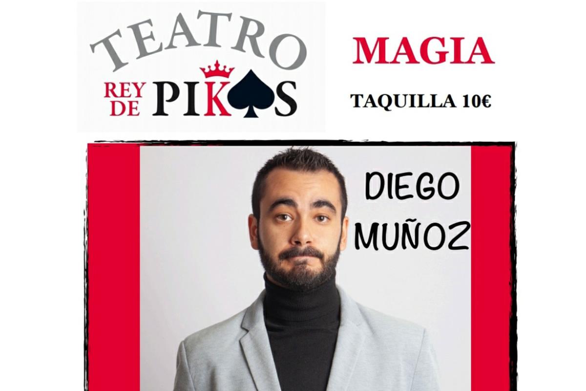 Los días 2, 3 y 4 de octubre, el escenario recibirá la magia de Diego Muñoz