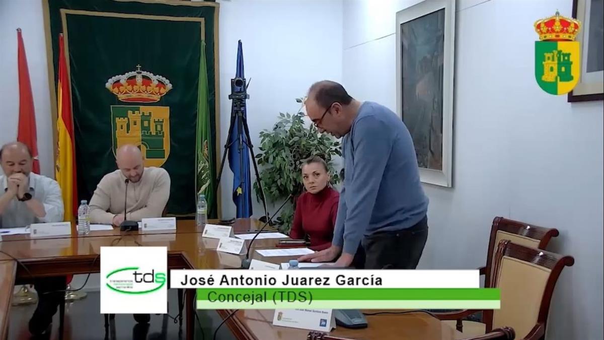 El nuevo edil asume las áreas de Industria, Urbanizaciones y población diseminada tras la dimisión del exalcalde y exconcejal de Transparencia y Democracia