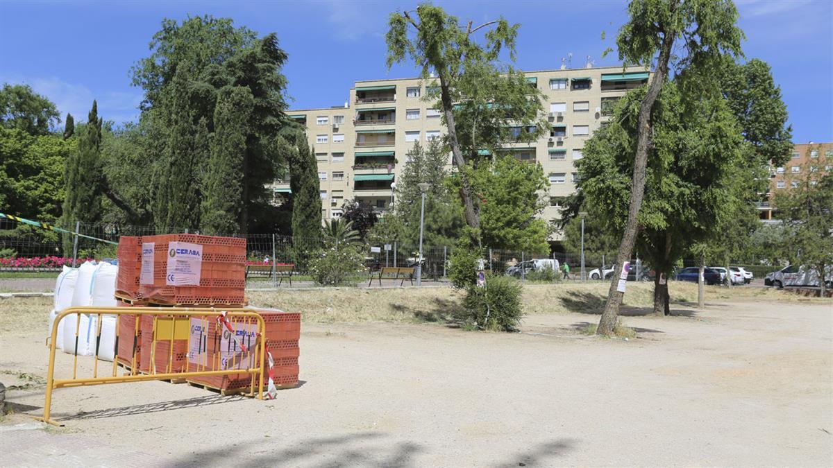 Las obras de mejora del parque acaban de comenzar