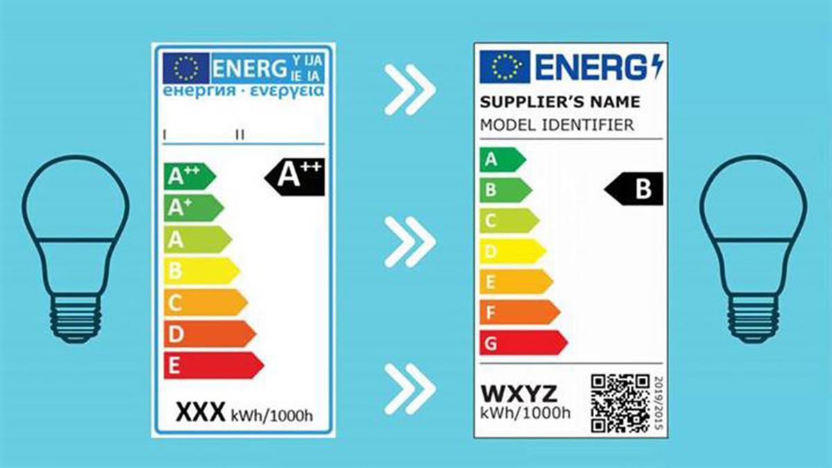 Las fuentes de iluminación, como lámparas y bombillas, se verán sujetas a otra categorización. Los distribuidores dispondrán de un plazo de 14 días para realizar el cambio en los productos a la venta. 
