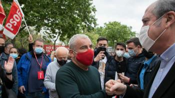 El famoso presentador ha acudido a un acto en Vallecas
