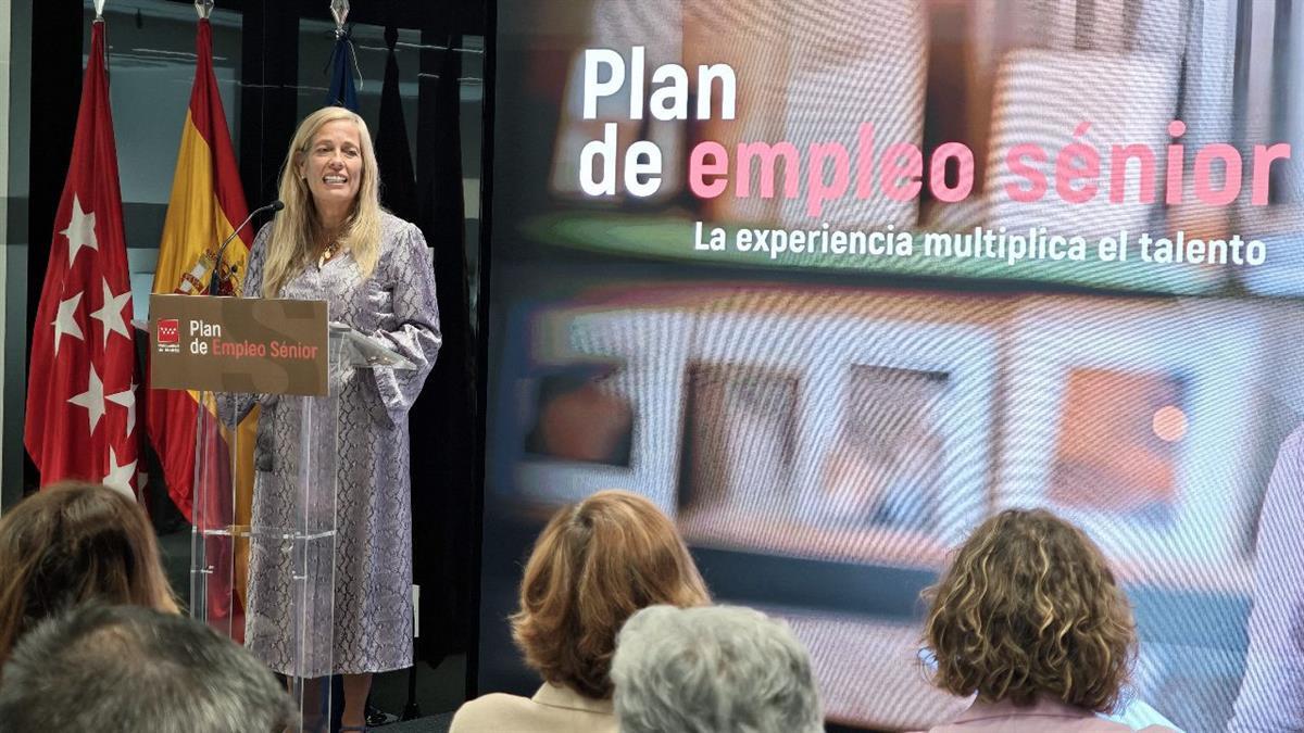 Rocío Albert ha presentado el Plan de Empleo Senior de la Comunidad de Madrid