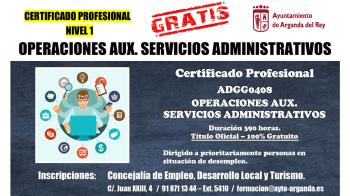 El Ayuntamiento ha puesto en marcha los `Certificados de Profesionalidad´ orientados a personas desempleadas