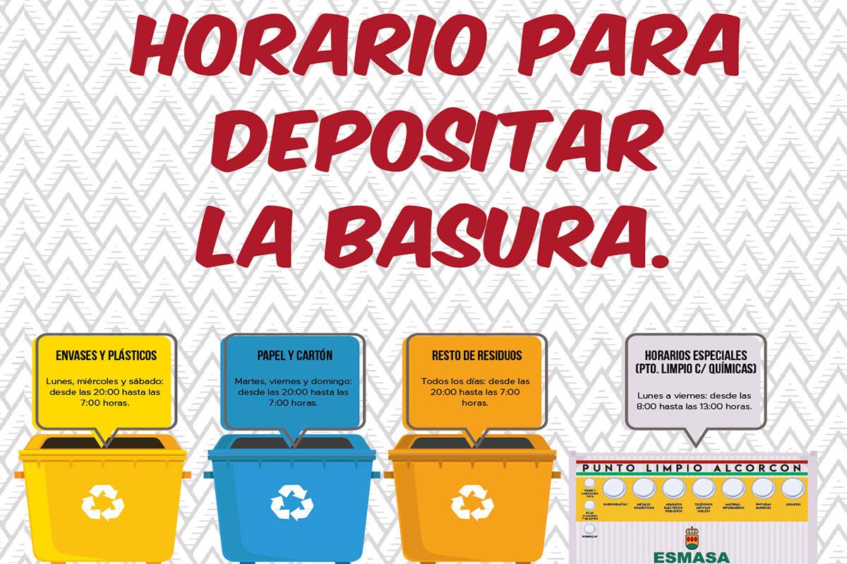 Si vas a tirar plásticos o cartón, o resto de residuos, fijate en el nuevo horario 