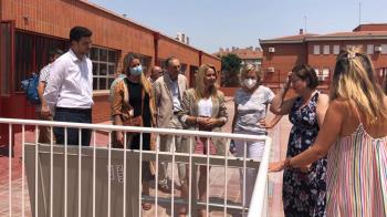 La viceconsejera de Educación Organizativa, Nadia Álvarez, ha visitado las obras 