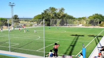 Los tres campos de fútbol 7 a pleno rendimiento después de las obras 