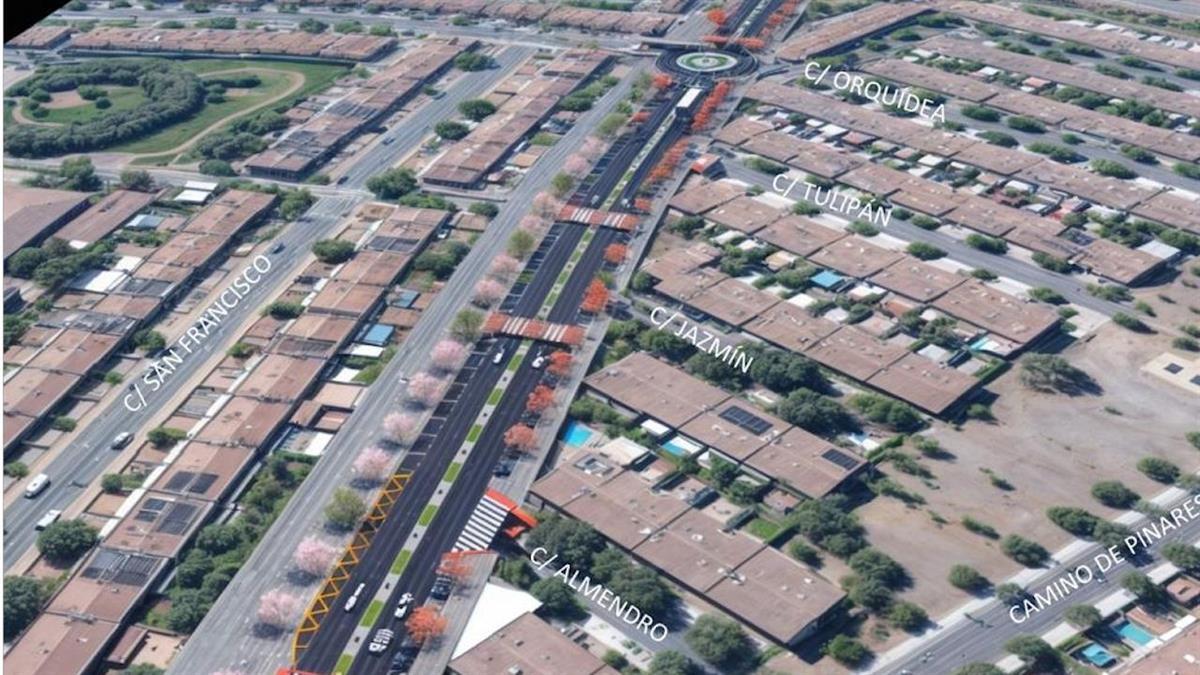 Las obras se ejecutan entre la calle San Antonio y la intersección con la carretera M-506