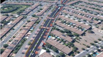 Las obras se ejecutan entre la calle San Antonio y la intersección con la carretera M-506