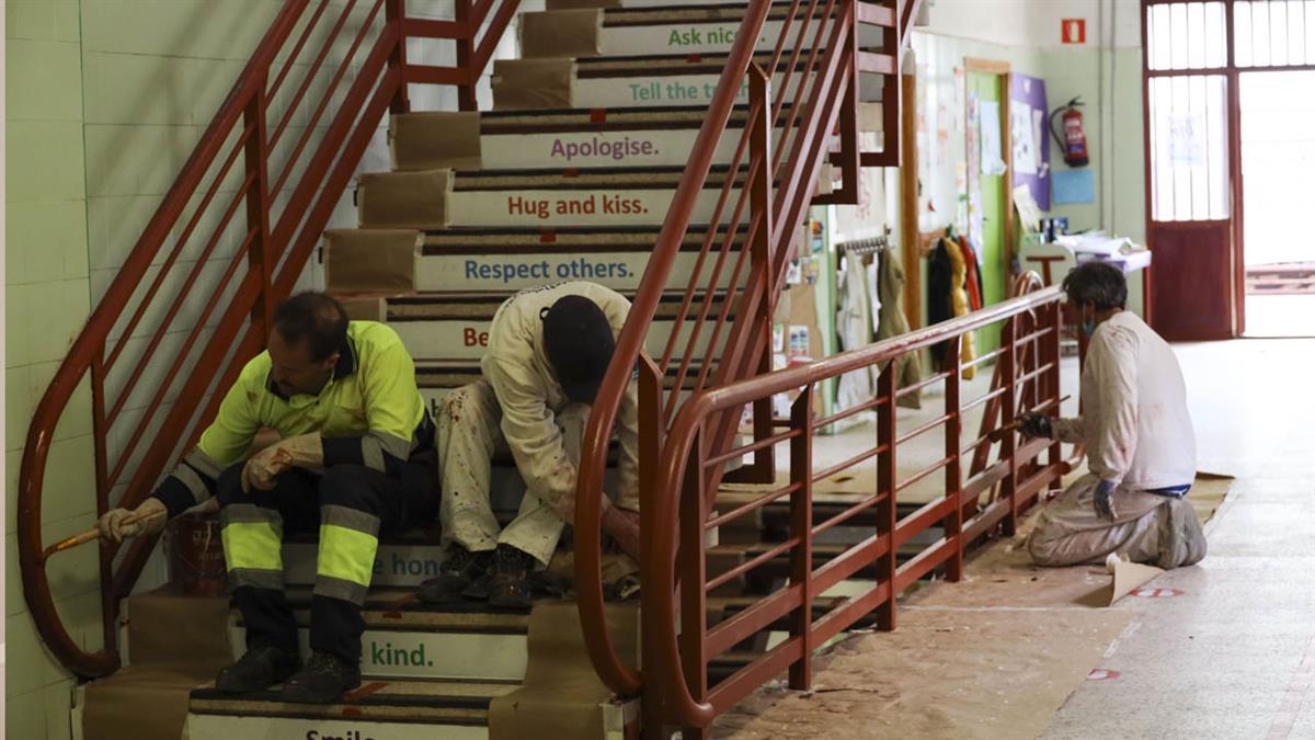 El parón de Semana Santa ha permitido realizar reparaciones y otros trabajos