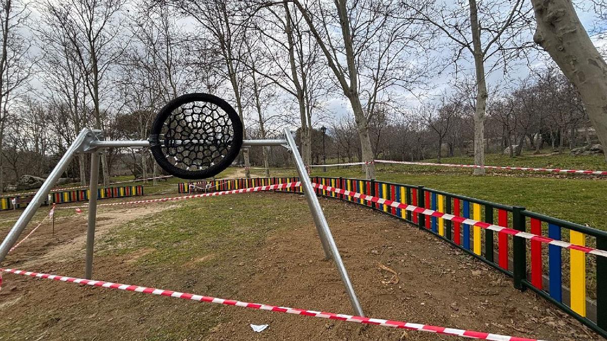 Comienzan las obras de mejora para la zona infantil del Escorial 