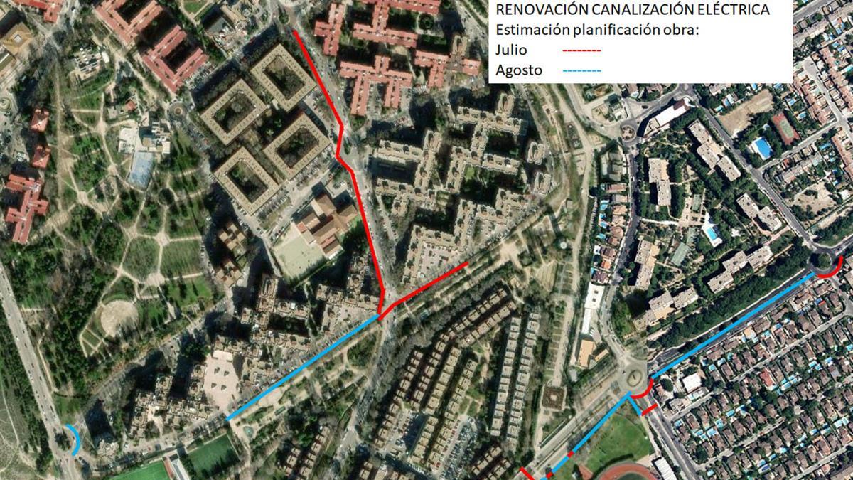 Los trabajos se realizarán en las avenidas de Covibar y Almendros