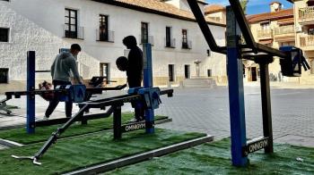 Se han instalado máquinas para medir la actividad en los exteriores de la Casa del Rey 