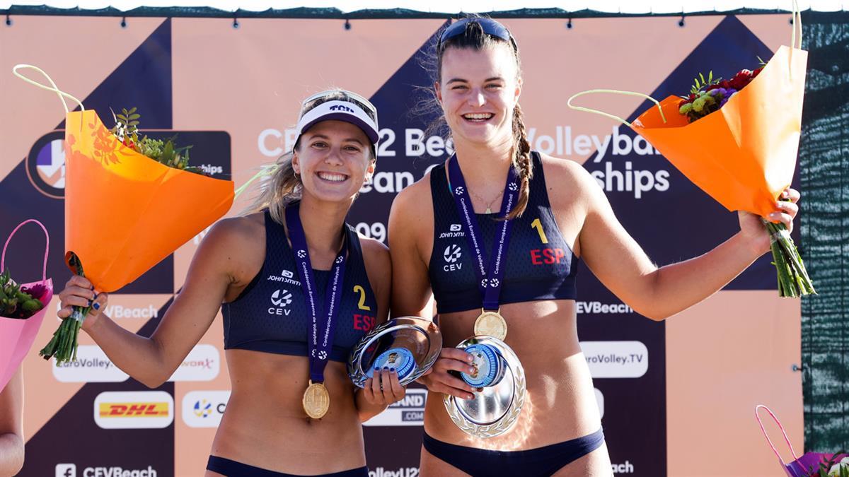 La pareja española de voleibol se llevan el oro en el Campeonato de Europa Sub22