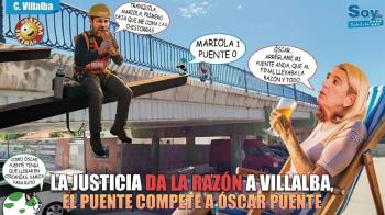 La Justicia da la razón a Villalba: "El mantenimiento del Puente de la Estación es competencia de Adif"