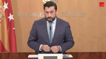 Declaraciones del portavoz del GPP, Carlos Díaz-Pache, tras la Junta de Portavoces de la Asamblea de Madrid  