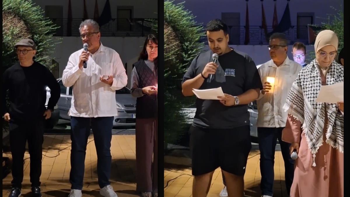 Vecinos y vecinas se unieron en la Plaza de la Constitución para condenar la violencia y recordar a las víctimas del conflicto
