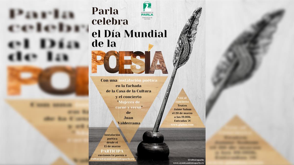 Descubre las actividades propuestas por el Ayuntamiento para el Día Mundial de la Poesía