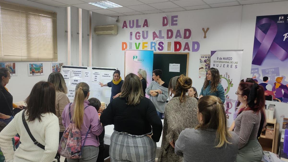 El consejo sectorial de igualdad de Parla ha querido reafirmar este pacto y luchar unidos por el fin de las violencias machistas
